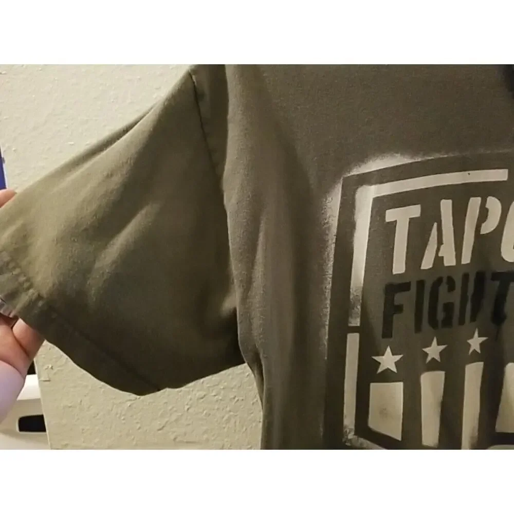 Tapout Fight Co Army Olive‎ Green T-Shirt Mens Medium Eagle Fight UFC Octagon